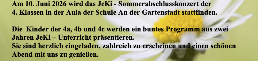 Einladung: JeKi Sommerkonzert